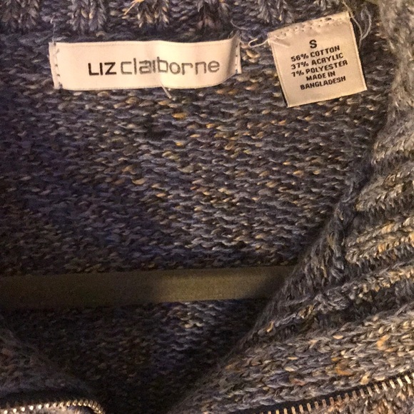 Liz Claiborne Sweater, 1/4 Zip, Women’s size small - Picture 3 of 4